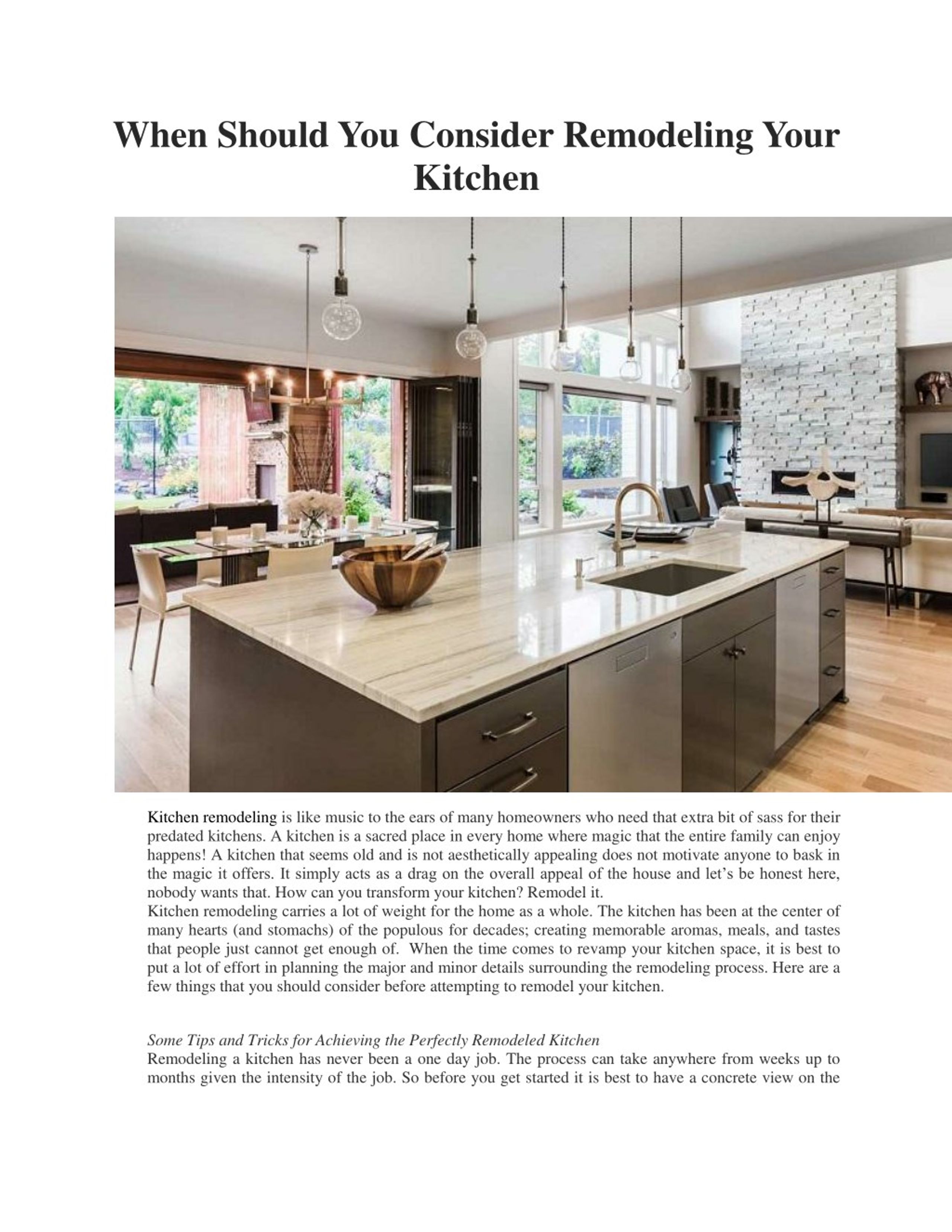 PPT - When should you consider remodeling your kitchen PowerPoint ...