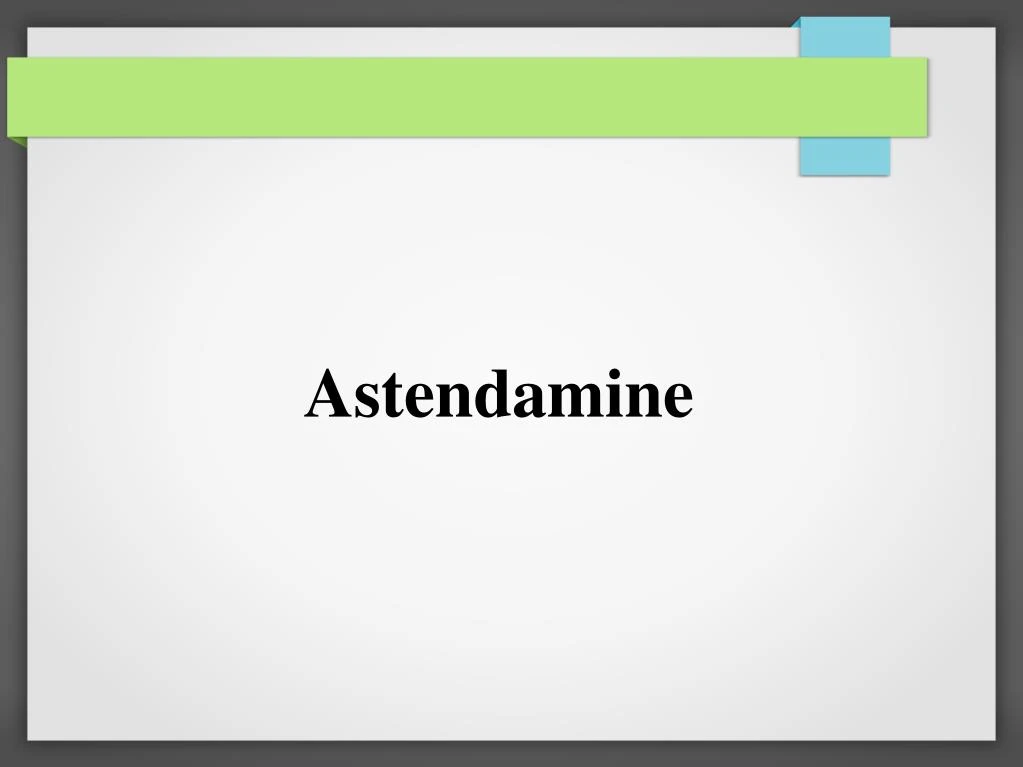 astendamine