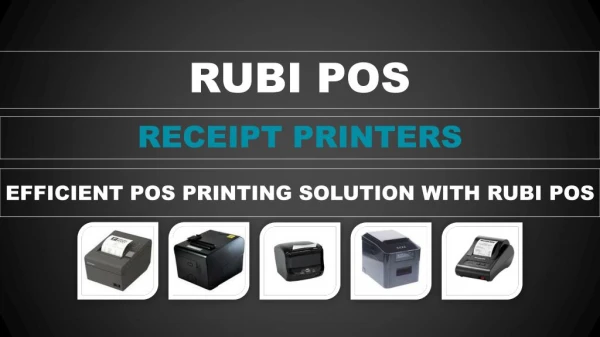 Innovative Solutions with Receipt Printers for your POS