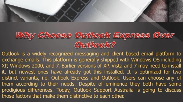 Why Choose Outlook Express Over Outlook?