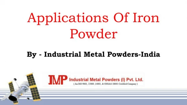 Applications Of Iron Powder by IMP-India