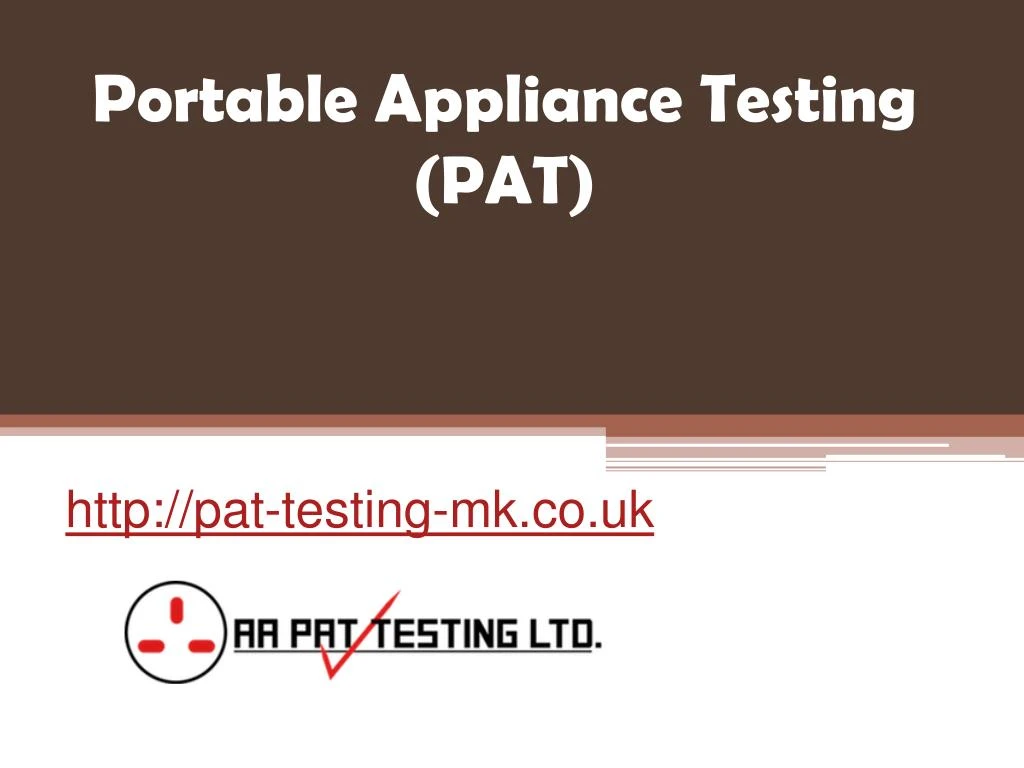 portable appliance testing pat