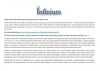 Cellulose Ether market - slide 1