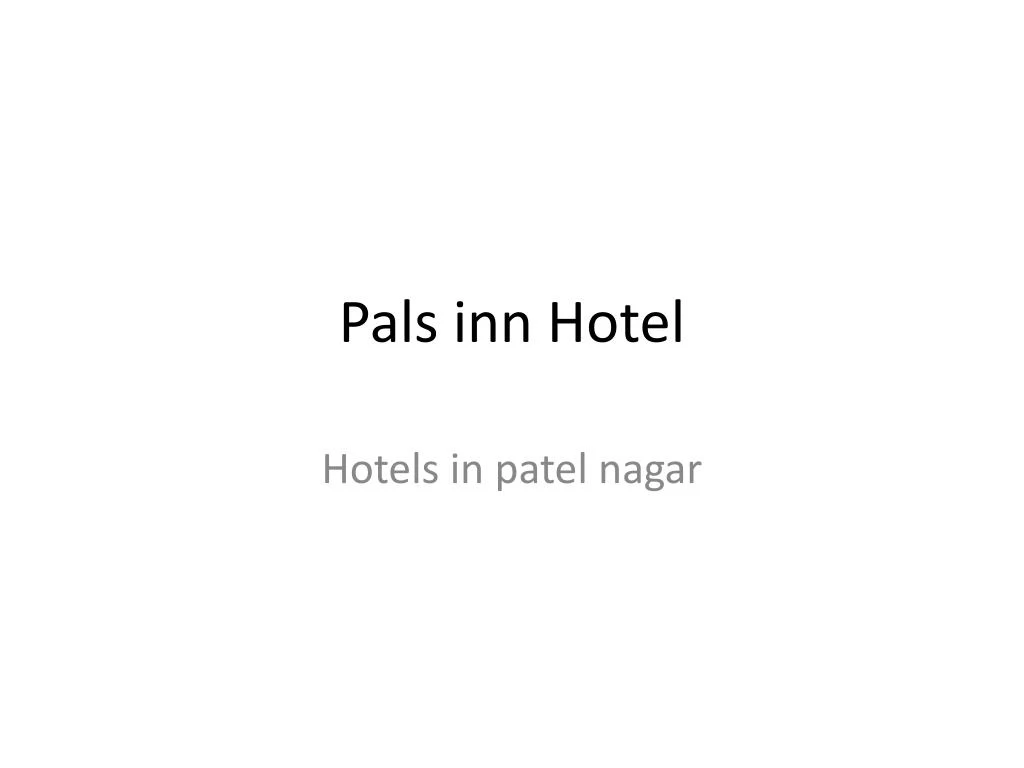 pals inn hotel