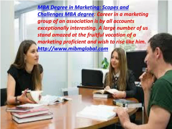 MBA Degree in Marketing at the value of a MBA affirmation in Marketing.