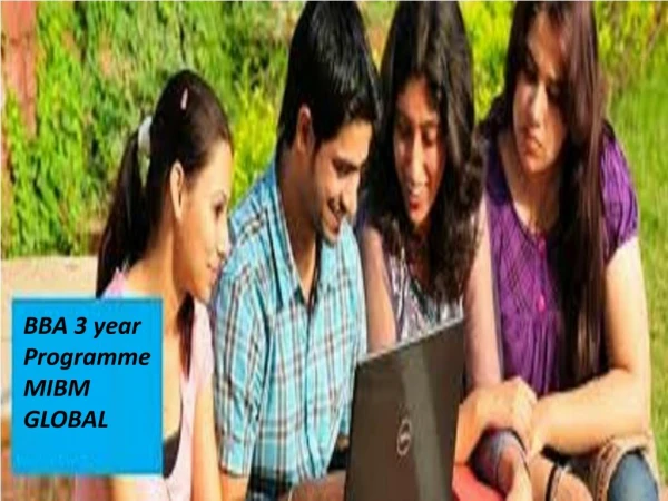 bba 3 year programme mibm global