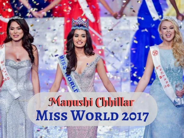 Manushi Chhillar Crowned Miss World 2017