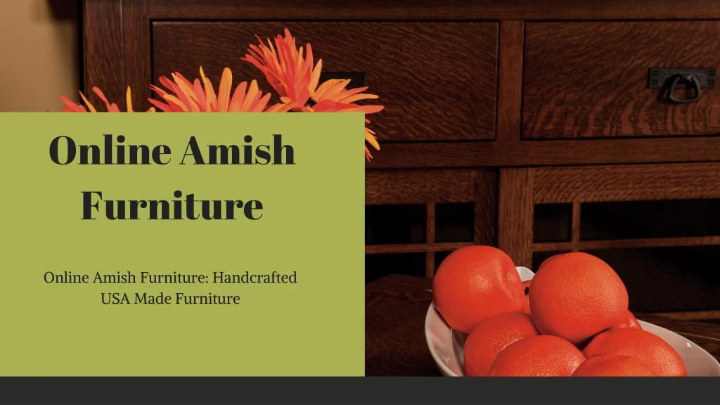 online amish furniture