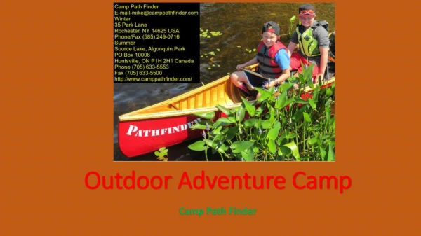 Outdoor Adventure Camp in Canada with Camp Path Finder