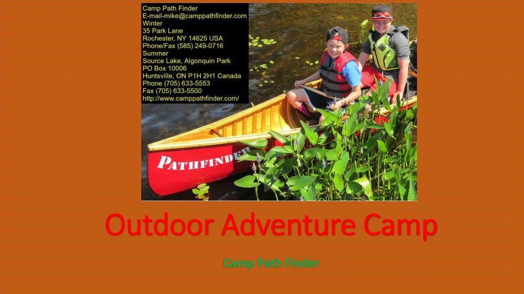 outdoor adventure camp