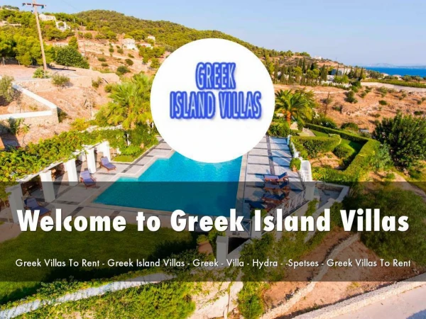 Detail Presentation About Greek Island Villas