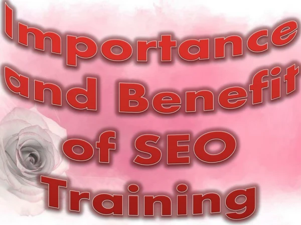 Importance and Benefit of SEO Training