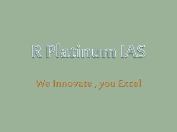 R PLATINUM IAS