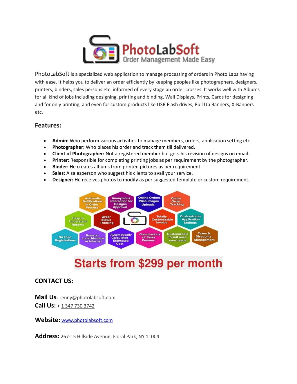 photolabsoft is a specialized web application