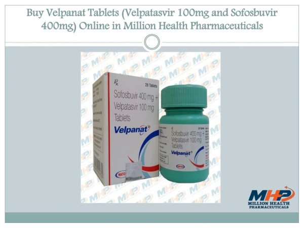 Buy Velpanat Tablets (Velpatasvir 100mg and Sofosbuvir 400mg) Online in Million Health Pharmaceuticals
