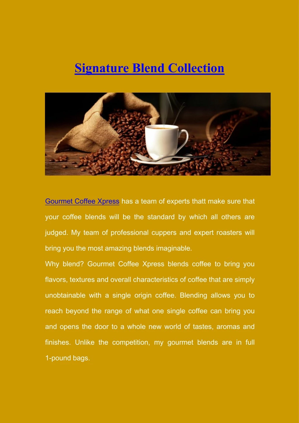 signature blend collection
