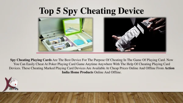 Top 5 Spy Playing Cards Cheating Device In Delhi India