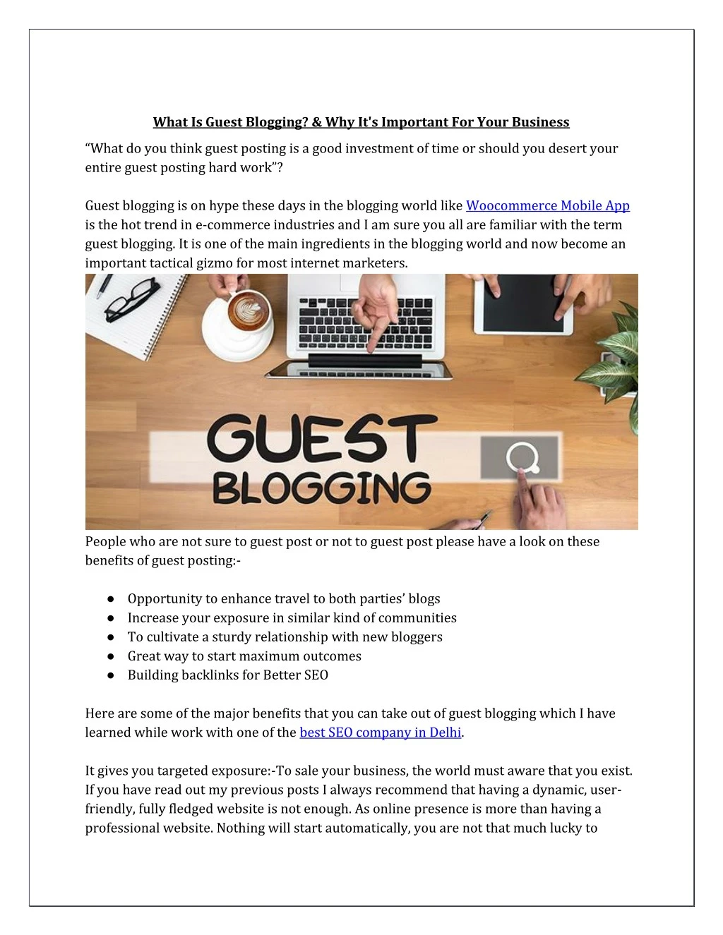 what is guest blogging why it s important
