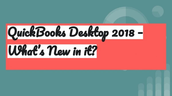 QuickBooks Desktop 2018
