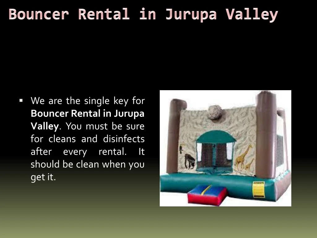 bouncer rental in jurupa valley