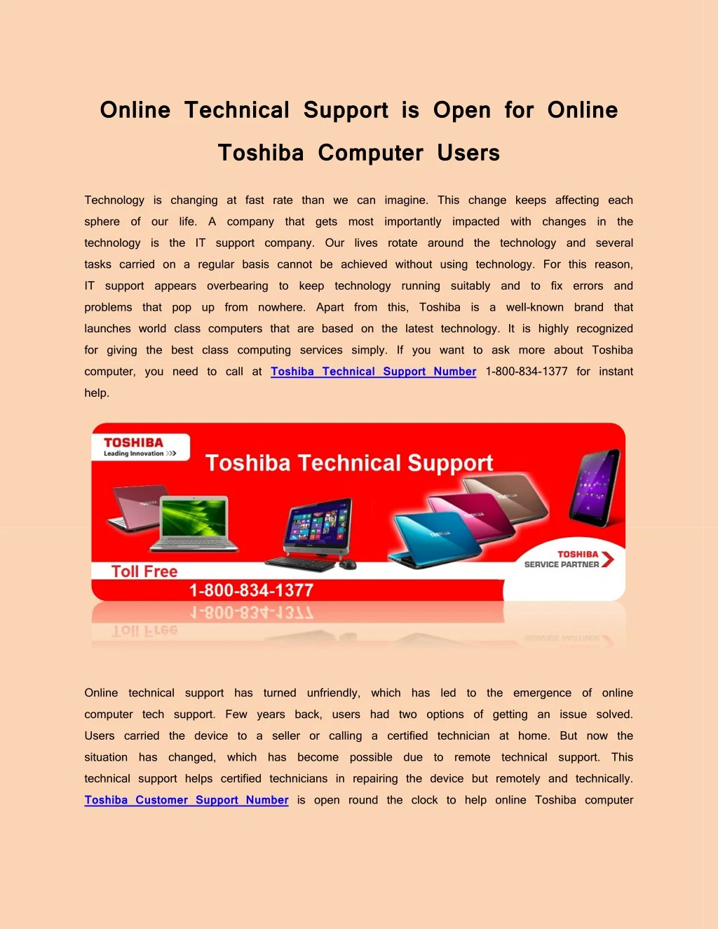 online technical support is open for online