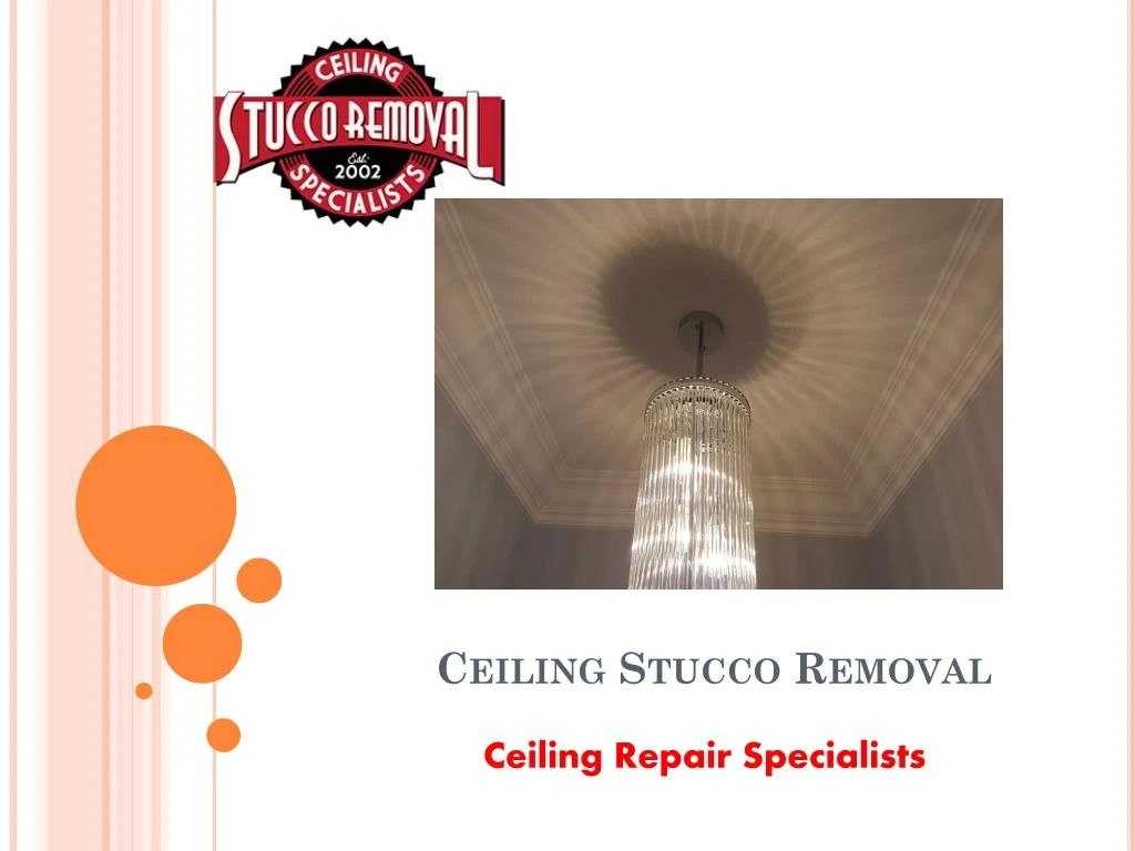 ceiling stucco removal