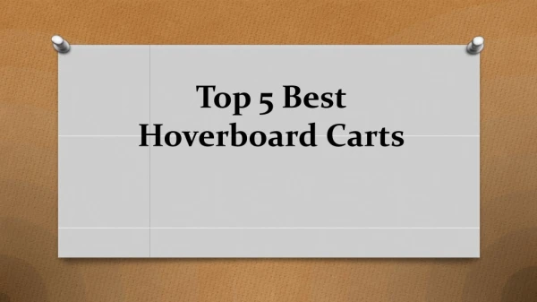 Top 5 best hoverboard carts