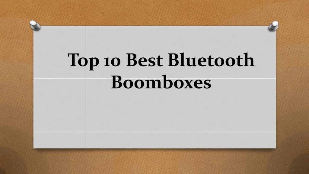 top 10 best bluetooth boomboxes