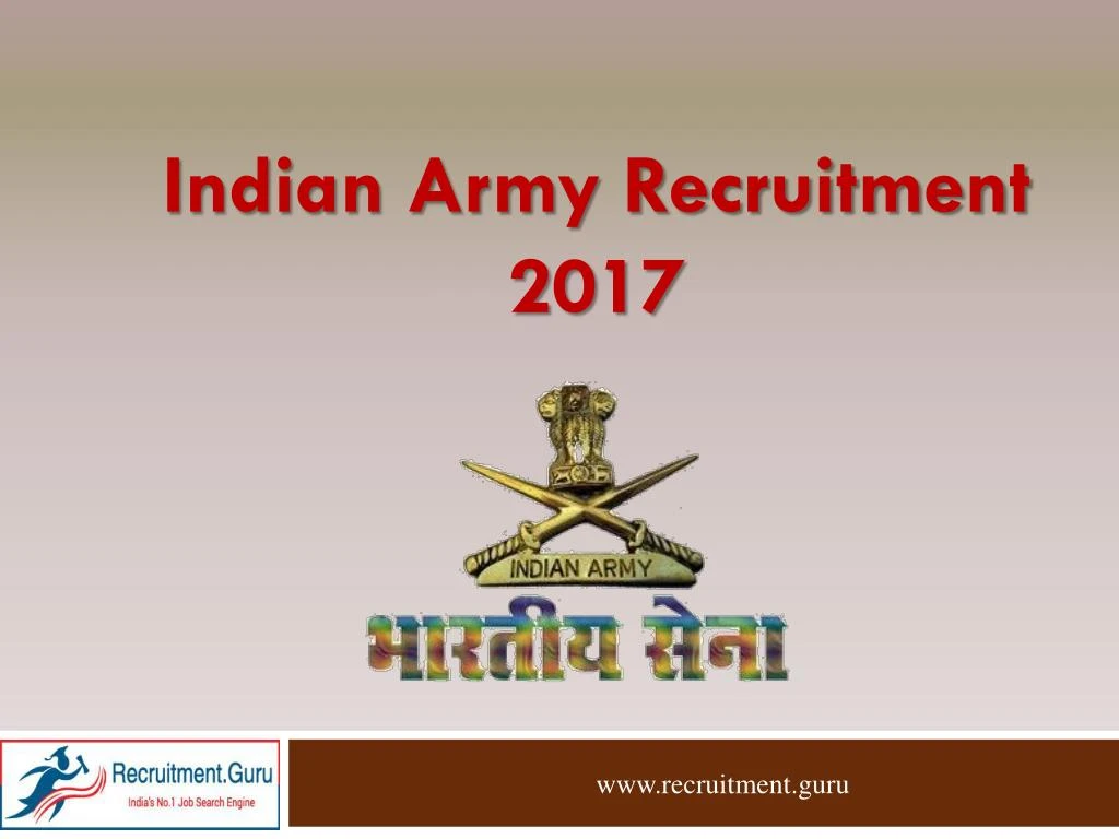 indian army recruitment 2017
