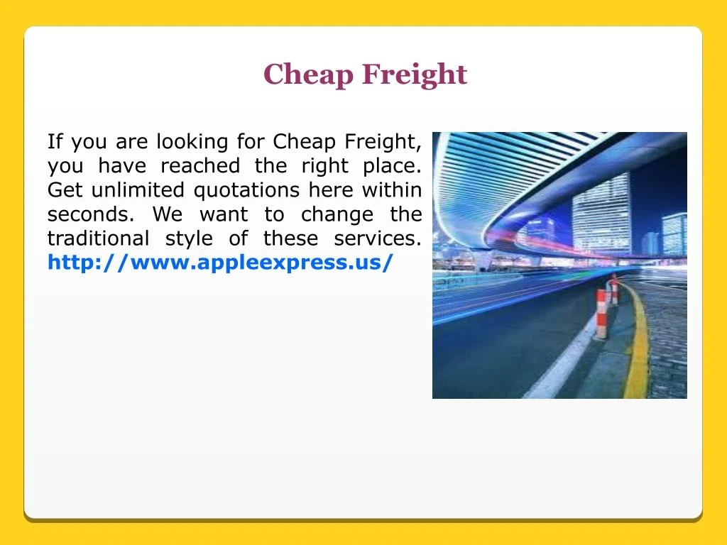 cheap freight