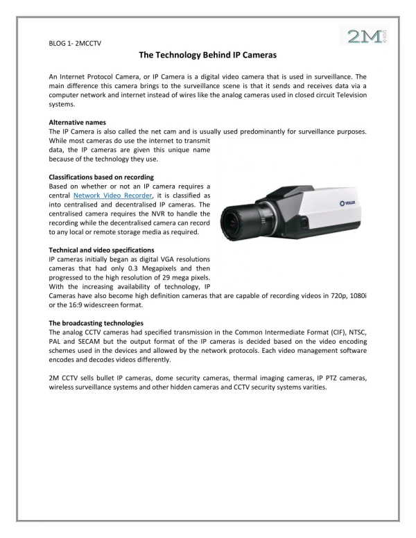 blog 1 2mcctv the technology behind ip cameras