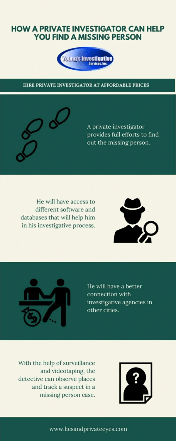 How a Private Investigator Can Help You Find a Missing Person?