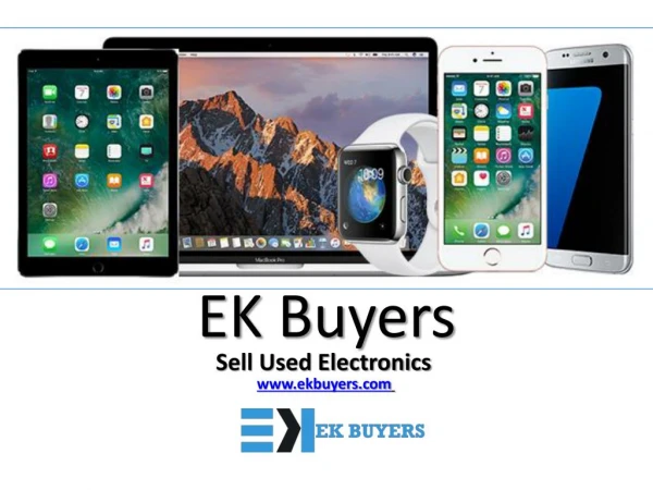 Sell Your Used Electronics Online @ Ek Buyers