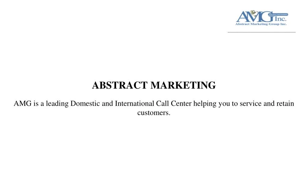 abstract marketing