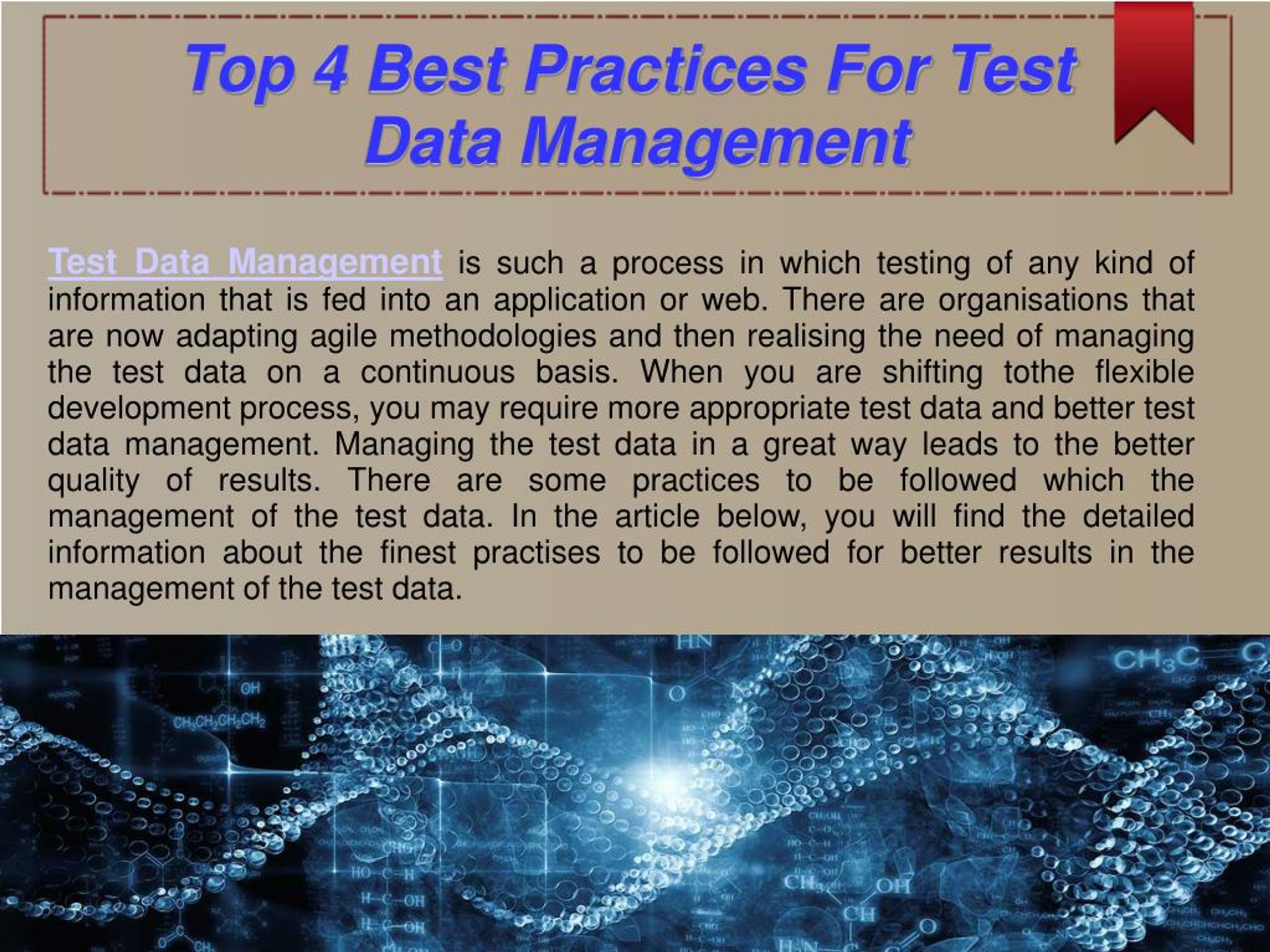 PPT - Top Best Practices For Test Data Management PowerPoint ...