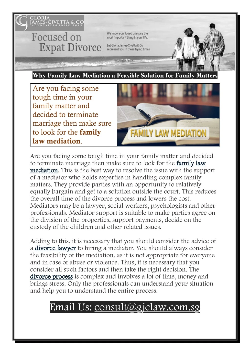 why family law mediation a feasible solution