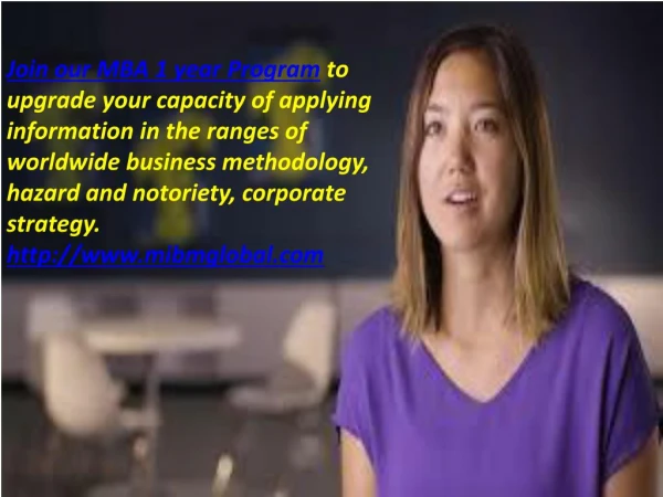 join our mba 1 year program to upgrade your