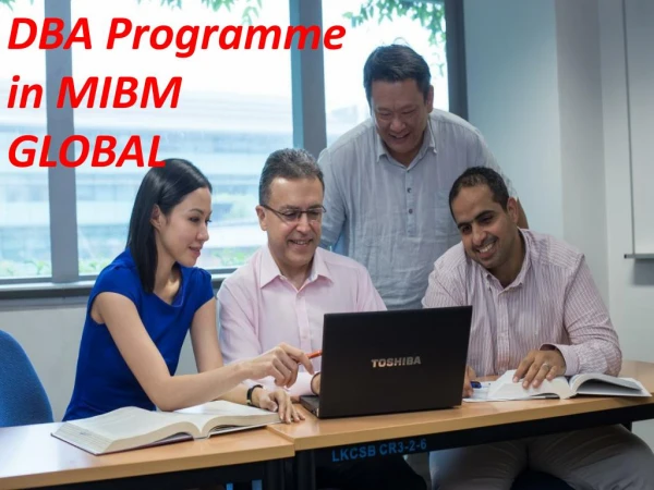 DBA Programme in MIBM GLOBAL