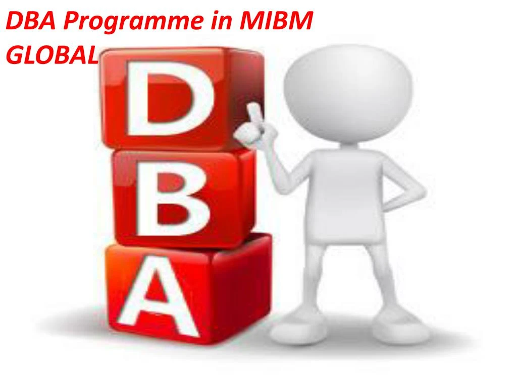 dba programme in mibm global