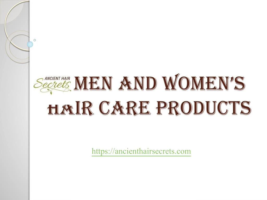 men and women s hair care products