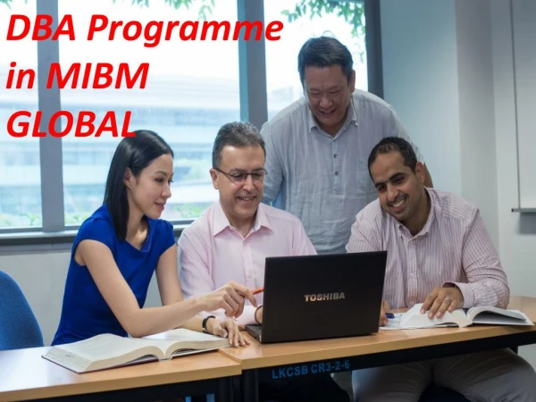 dba programme in mibm global