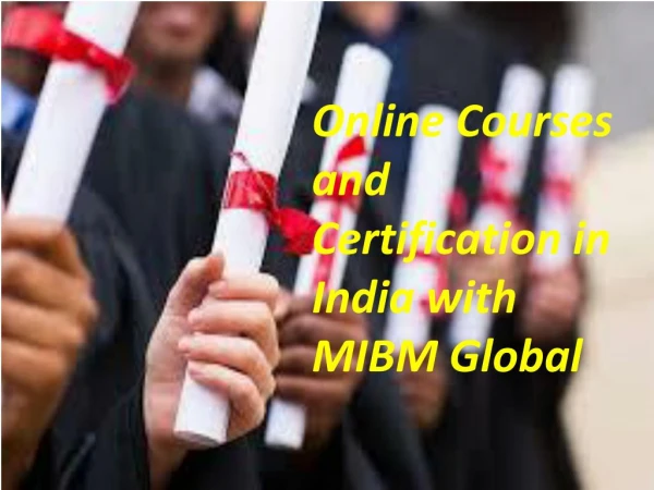 online courses and certification in india with