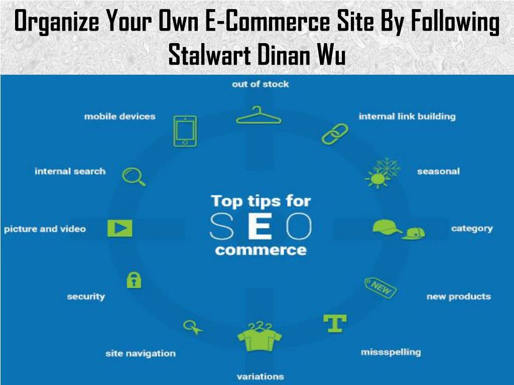 organize your own e commerce site by following