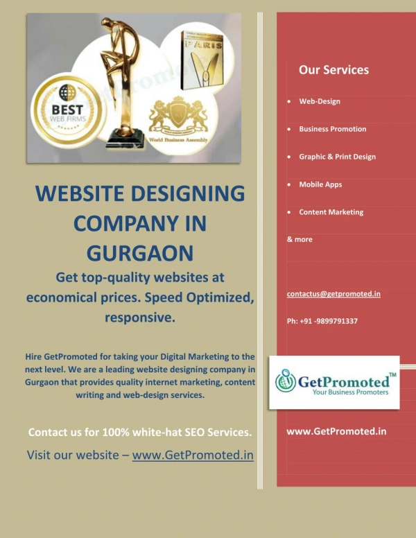 Website Development and Digital Marketing Company In Gurgaon