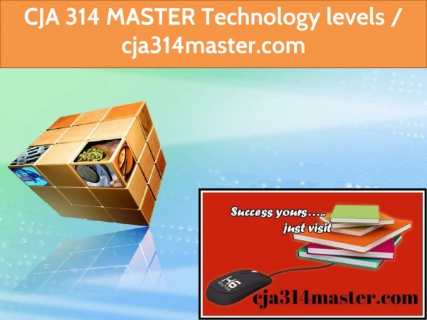 CJA 314 MASTER Technology levels / cja314master.com