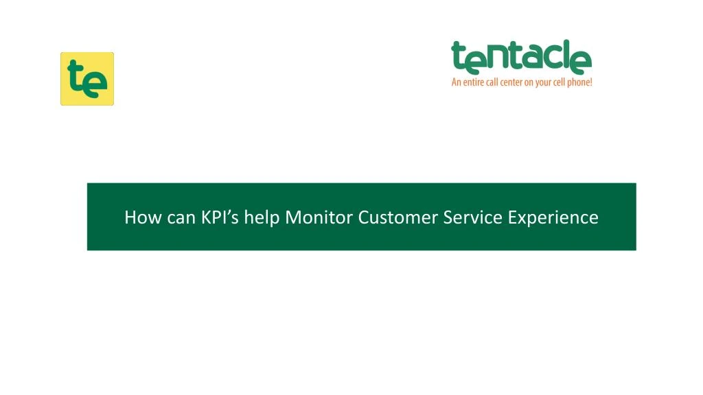 how can kpi s help monitor customer service