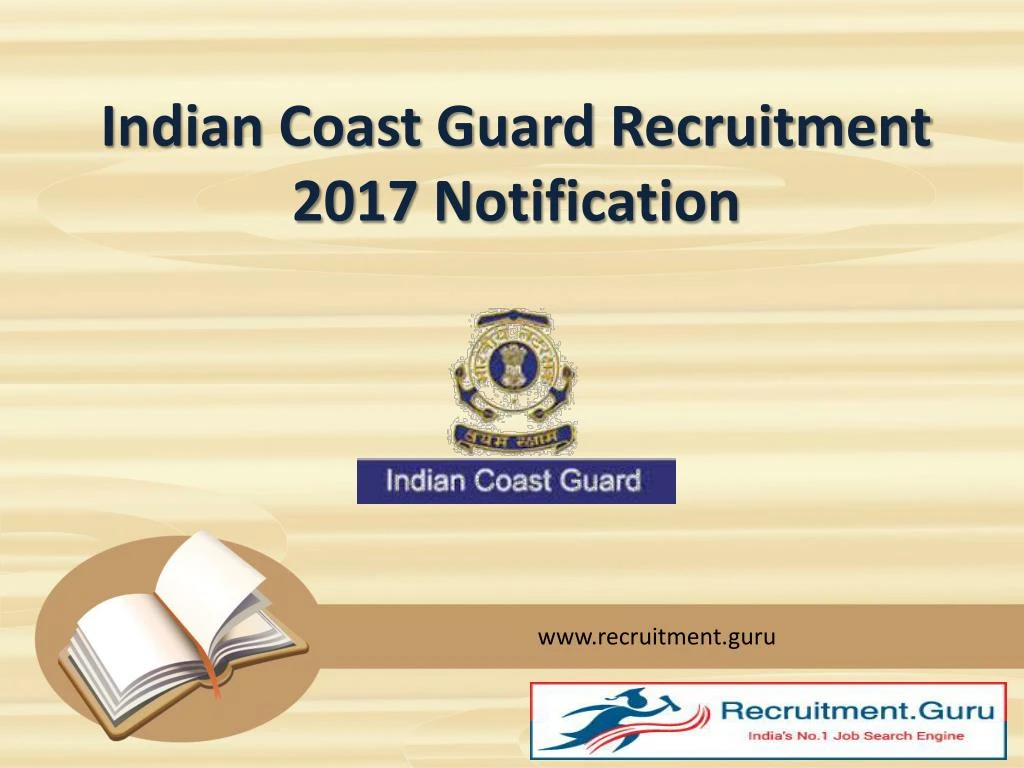 indian coast guard recruitment 2017 notification
