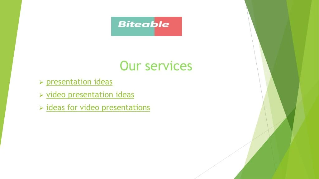 our services presentation ideas video presentation ideas ideas for video presentations