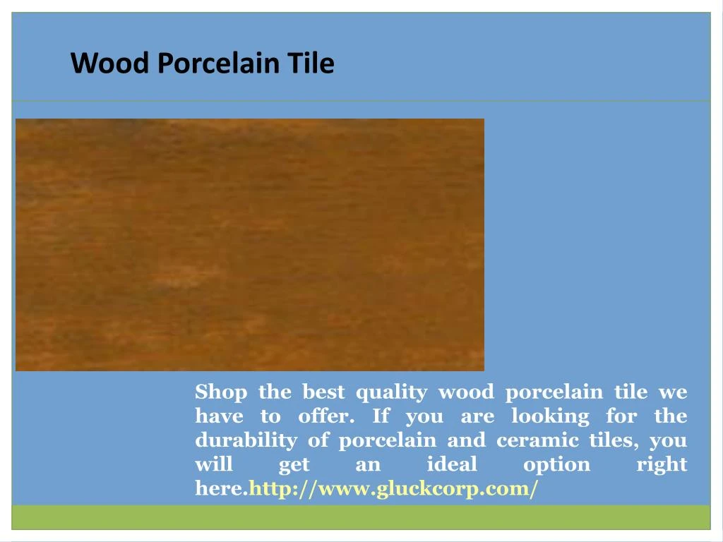 wood porcelain tile