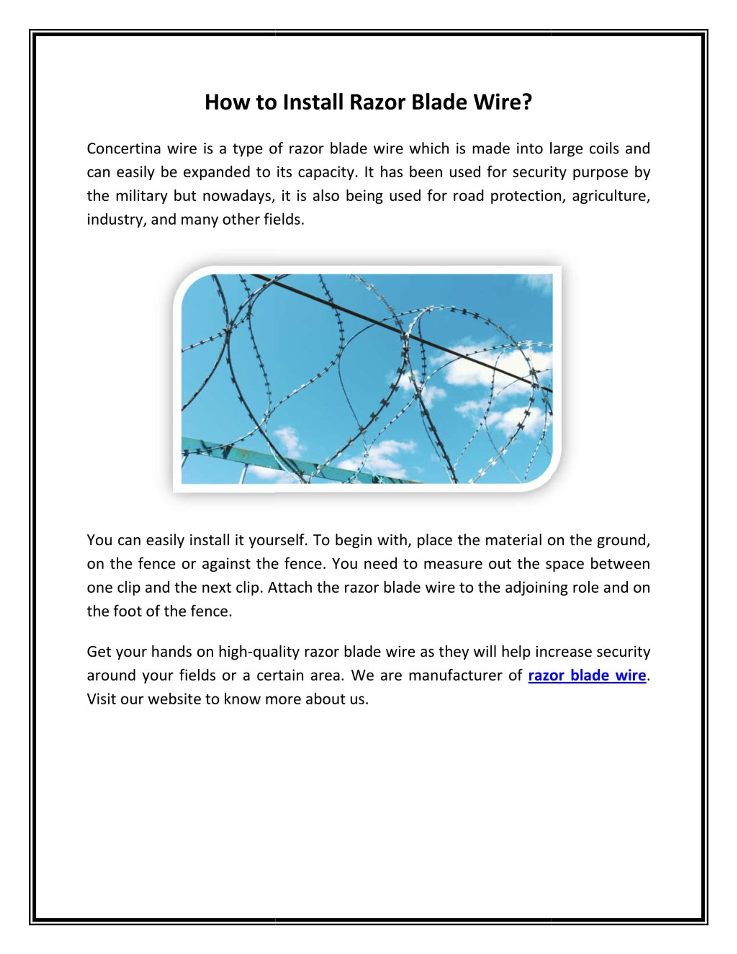 How To Put Razor Blade In Razor PPT - How to Install Razor Blade Wire? PowerPoint Presentation, free ...